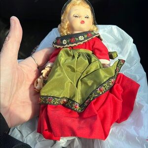 Vintage Madame Alexander Swedish doll w/chicken